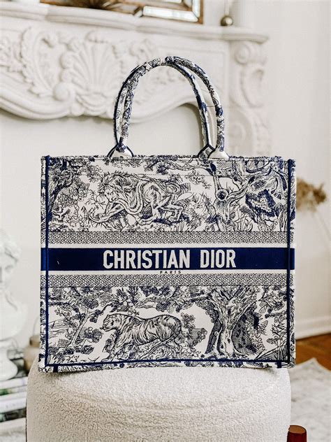 dior's book tote toile de jouy